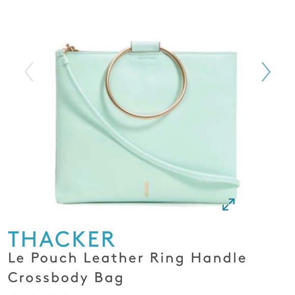 Thacker Handbags - NWT Thacker Le Pouch Leather Ring Handle Crossbody